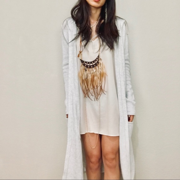 Brand new long fleece hoodie cardigan - Picture 3 of 7